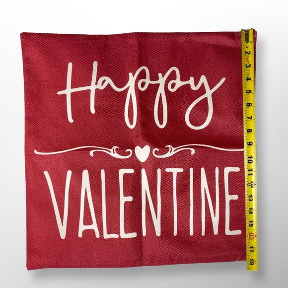 Valentine’s Decorative Throw Pillowcases I Love You More & Happy Valentine 2 Pcs - Picture 7 of 17